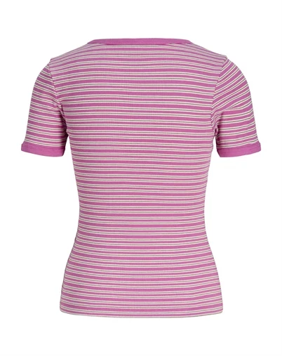 JJXX - JXFrankie Stripe T-Shirt - Fiji Flower/Brown Lent